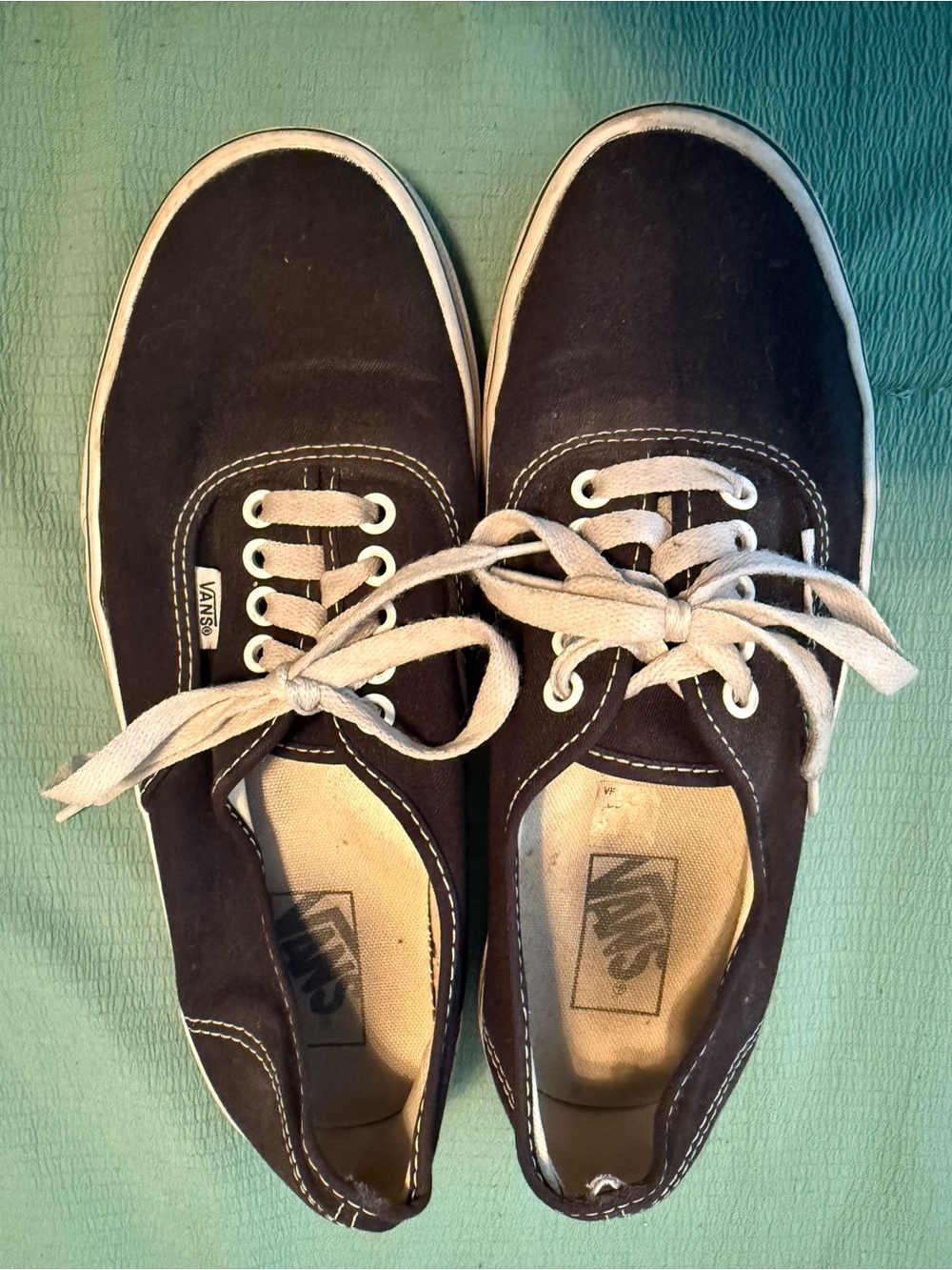 Vans Men’s Brown Canvas Low-Top Sneakers with White Laces
